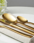 Glow 16 Piece Gold Cutlery Set | Avie