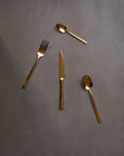 Glow 16 Piece Gold Cutlery Set | Avie