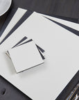16 Piece Black Faux Marble Cutlery Set | Avie