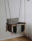 Eco-Friendly Bouclé Cloth Baby Swing – Safe & Stylish Indoor Play by Nofi KIDS at www.brixbailey.com