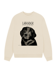 Will Sit for Snacks: The Black Labrador Oversized Sweatshirt
