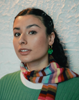 Four Leaf Clover Hoop Earrings