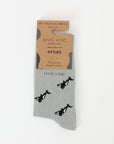 Save the Orca Small Motif Socks in Grey