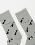 Save the Orca Small Motif Socks in Grey