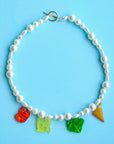 Sandwich Pearl Necklace