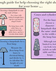 Rainforest Velvet cylinder lampshade, in blue and green, extra tall lampshade