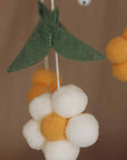 Handmade Yellow Bees baby mobile-5