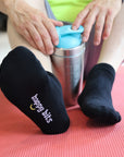 Bamboo Trainer Socks - Deep Black - 5 Pack