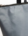 Faux Leather Backpack - Grey