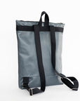 Faux Leather Backpack - Grey