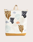 Girls' Coral Pattern Velvet Backpack – Lightweight & Stylish