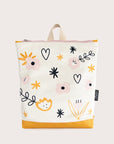 Kids Backpack with Floral Pattern