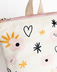 Girls' Flower Velvet Backpack, Lightweight & Adjustable