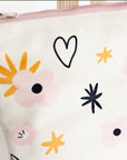 Girls' Flower Velvet Backpack, Lightweight & Adjustable