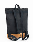 Stylish Black & Tan Leather Backpack – Waterproof & Adjustable by Muni at www.brixbailey.com