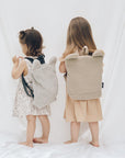 Eco-Friendly Beige Teddy Backpack for Kids – Sustainable & Fun by Muni at www.brixbailey.com