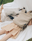 Eco-Friendly Beige Teddy Backpack for Toddlers – Sustainable & Fun by Muni at www.brixbailey.com