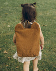 Beige Teddy Backpack for Kids – Eco-Friendly & Playful by Muni at www.brixbailey.com