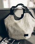 Striped Linen Tote Bag – Spacious & Stylish Summer Essential by Muni at www.brixbailey.com