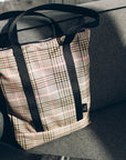 Tartan Fabric Everyday Tote Bag