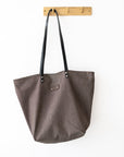 Brown Denim Everyday Tote Bag