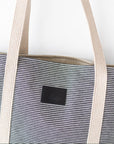 Striped Denim Tote Bag for Everyday Escapes