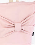 Pink Denim Bow Backpack – Chic & Practical Accessory by Muni at www.brixbailey.com