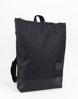 Backpack with black leather - 13" Laptop Pocket