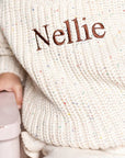 COZY Rainbow Speckle Chunky Sweater | Natural