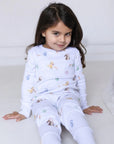 The COZY Hop Ribbed Cotton Two-Piece Set Long Sleeve Pyjamas