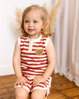 The Bear Beach Stripe Shorts & T-Shirt