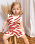 The Bear Beach Stripe Shorts & T-Shirt