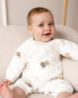 The Charming Bear Boucle Wrap Baby Grow Romper