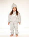 COZY Knitted Beanie Hat Marl Grey