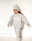 COZY Knitted Beanie Hat Marl Grey