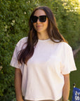 Adult COZY Terry Towel Tee - Pink