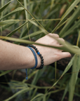 Luxury handmade waxed rope bracelet inspired by the Arctic Ocean, eco-friendly, adjustable, best-selling natural collection by Arcticus at brixbailey.com