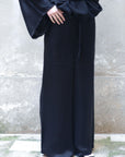 Low Waist Long Wide Pants 100% Bemberg-5