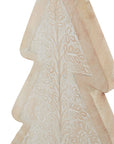 Large Whitewashed Decorative Wooden Tree