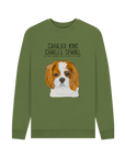 Shadow of a King: Eco-Luxe Men’s Sweatshirt with Cavalier Royal Flair