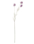 Lifelike purple artificial wildflower stem with realistic petals, natural color variations, and organic movement for home decor by sostter at brixbailey.com