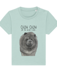 Cute & Comfy Blue Chow Chow Baby T-Shirt – Perfect for Little Dog Lovers!