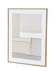 Framed Canvas Wall Art in Modern Neutral Tones