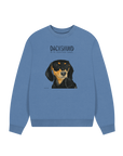 Comfy, Cozy, & Cute: The Black & Tan Dachshund Oversized Sweatshirt"