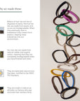 Colourful Plastic Free Hair Ties - 6 Pack
