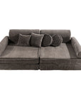 Large Modular Sofa for Kids - Premium Corduroy Brown