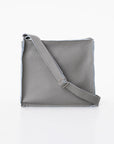 Light Grey Leather Shoulder Bag