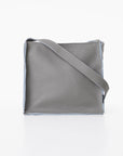 Light Grey Leather Shoulder Bag