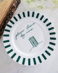 Please Leave By Nine Bone China Plate