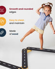 Educational Wooden Balance Beam – Sensory & Learning Path Toy by MeowBaby at www.brixbailey.com
